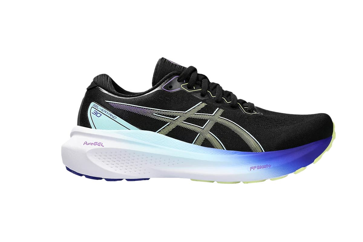 ASICS Women's Gel-Kayano 30 Running Shoes (Black/Glow Yellow, Size 10 US)