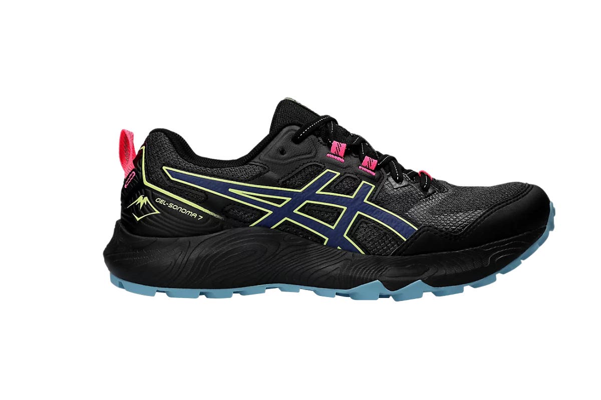 ASICS Women's Gel-Sonoma 7 Running Shoes (Black/Deep Ocean, Size 10 US)