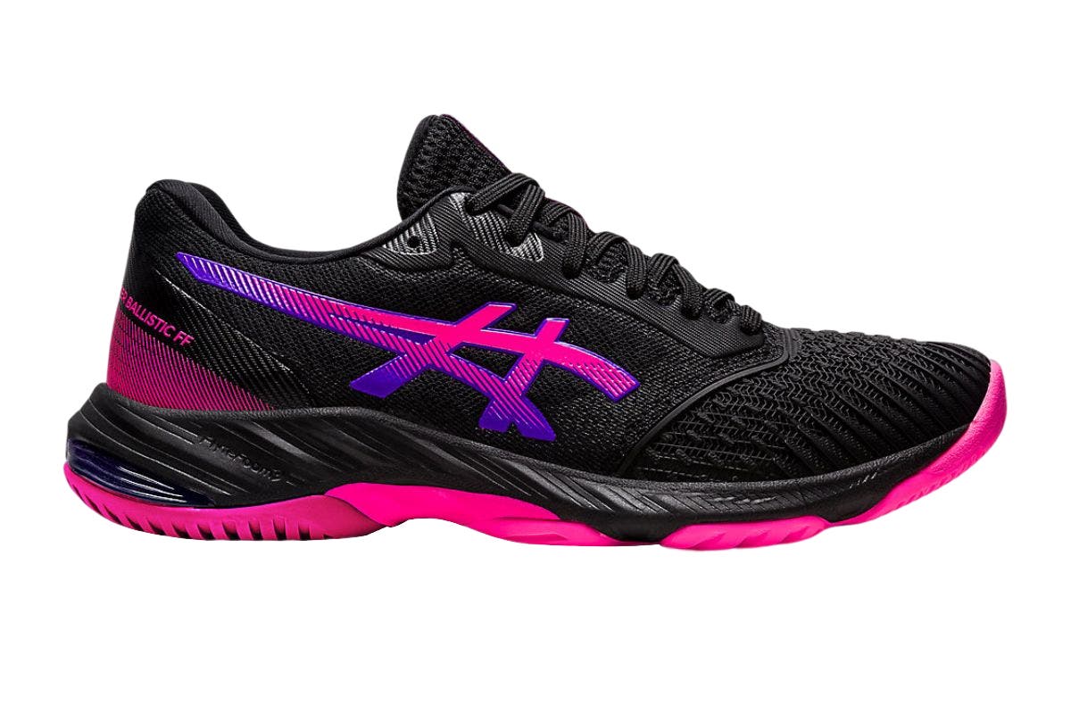 ASICS Women's Netburner Ballistic FF 3 Running Shoes (Black/Pink Glo)