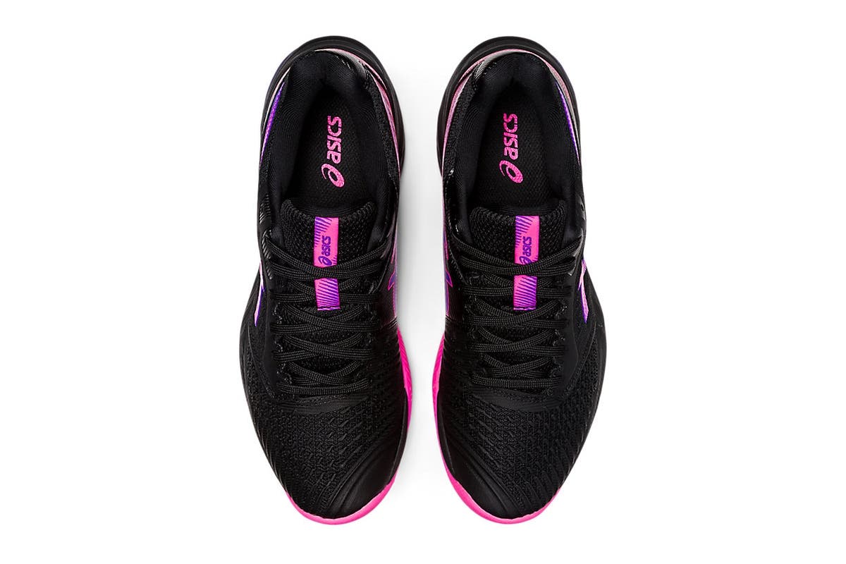 ASICS Women's Netburner Ballistic FF 3 Running Shoes (Black/Pink Glo)