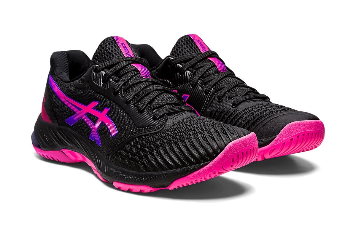 ASICS Women's Netburner Ballistic FF 3 Running Shoes (Black/Pink Glo)