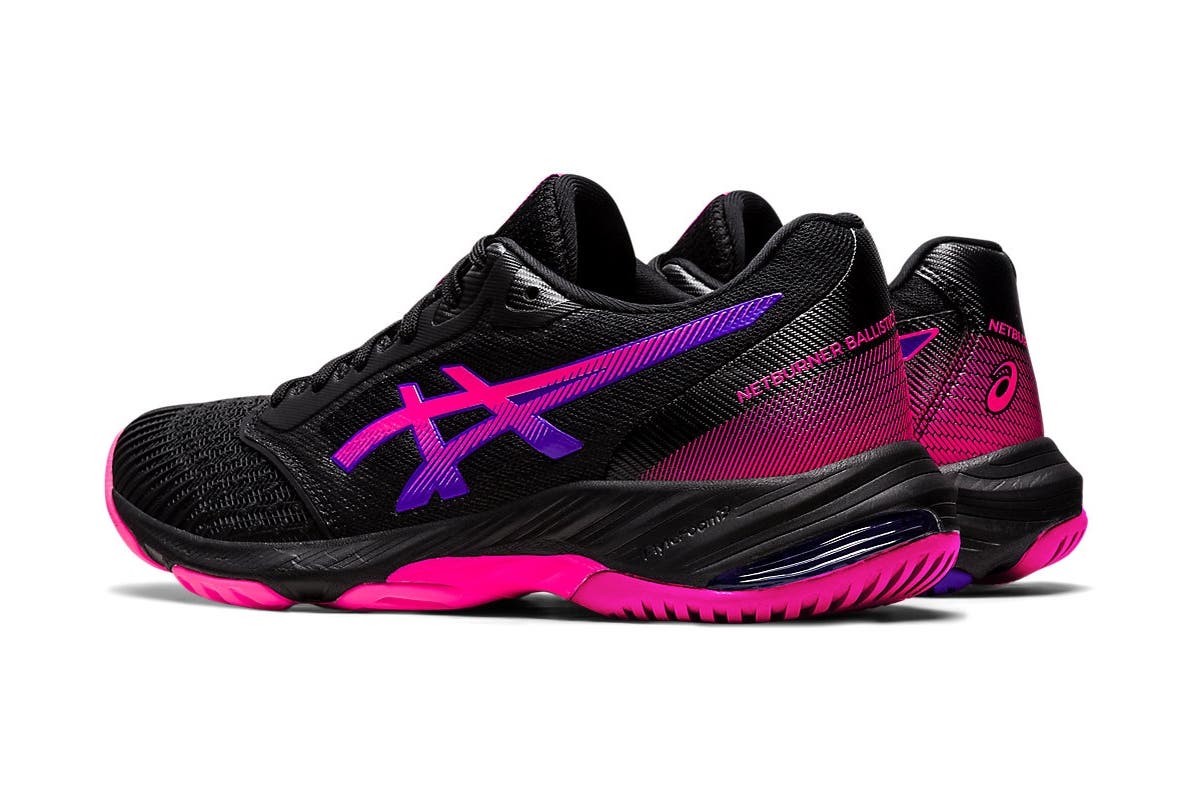 ASICS Women's Netburner Ballistic FF 3 Running Shoes (Black/Pink Glo)