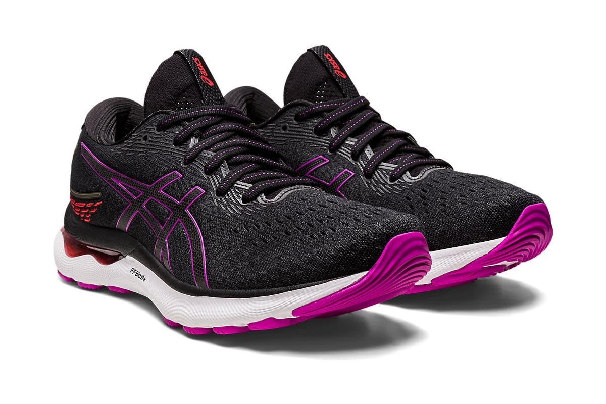 ASICS Women's Gel-Nimbus 24 Running Shoes (Black/Orchid) | Auzzi Store