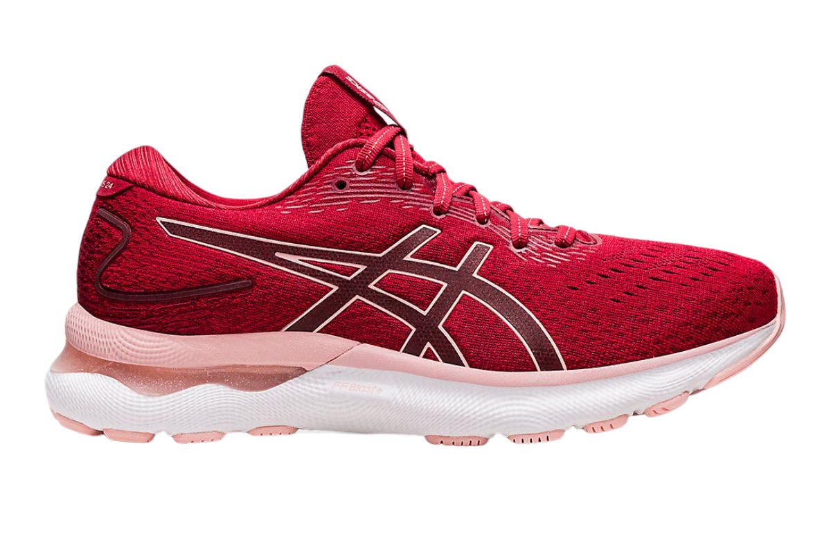 ASICS Women's Gel-Nimbus 24 Running Shoes (Cranberry/Frosted Rose) | Auzzi Store