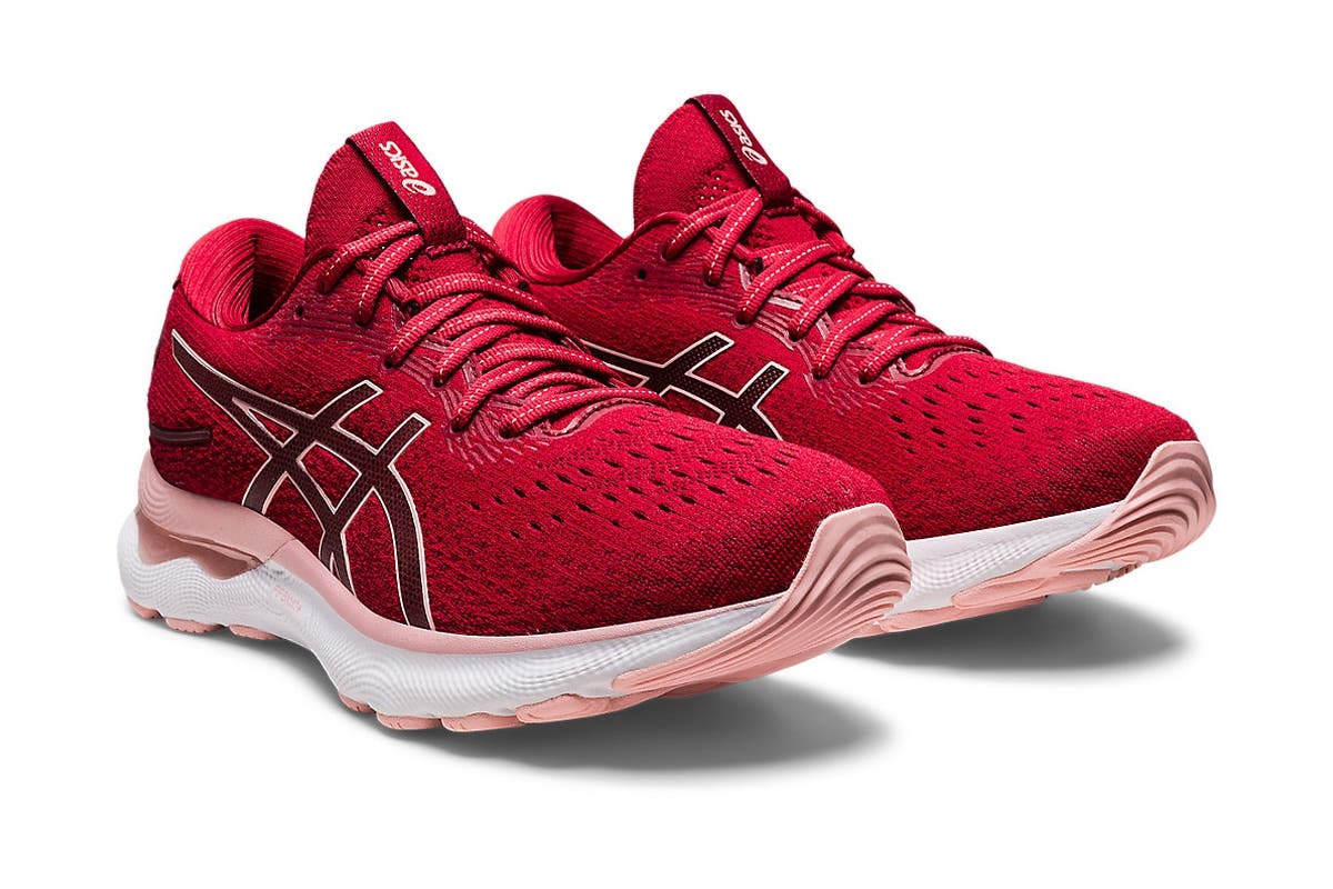 ASICS Women's Gel-Nimbus 24 Running Shoes (Cranberry/Frosted Rose) | Auzzi Store