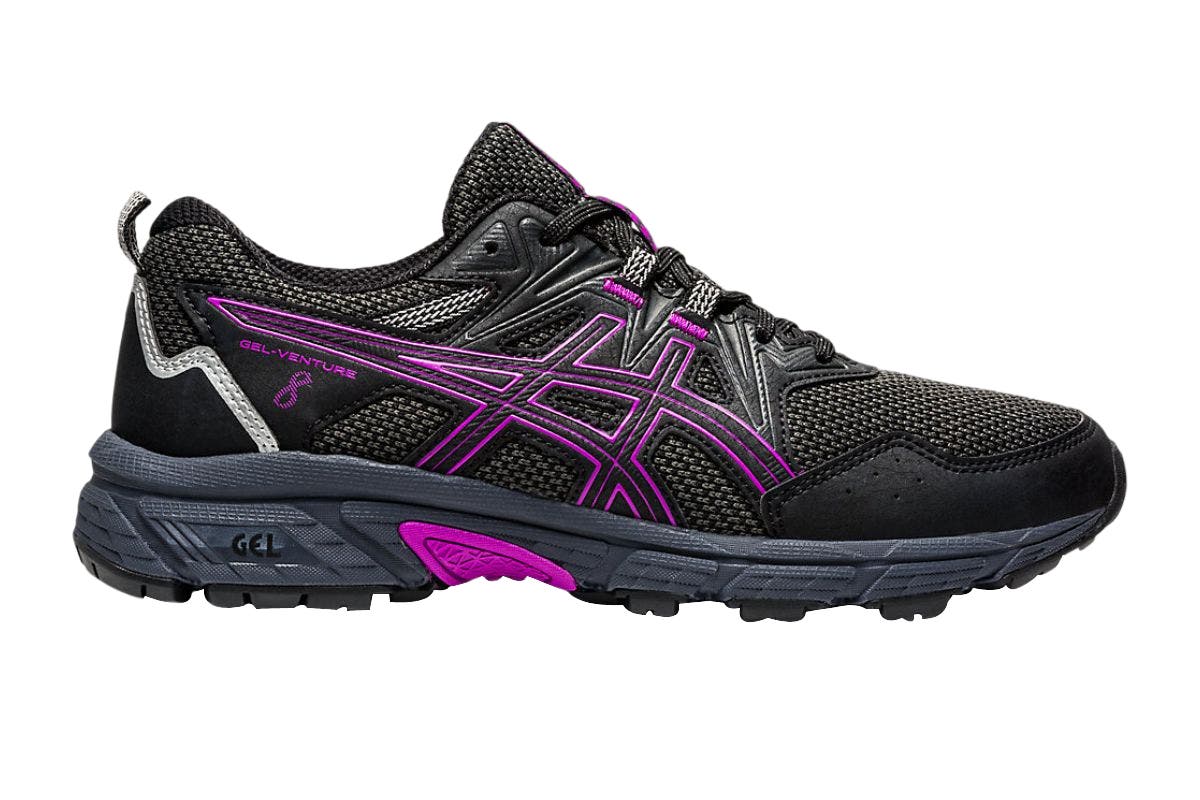 ASICS Women's Gel-Venture 8 Running Shoes (Black/Orchid) | Auzzi Store