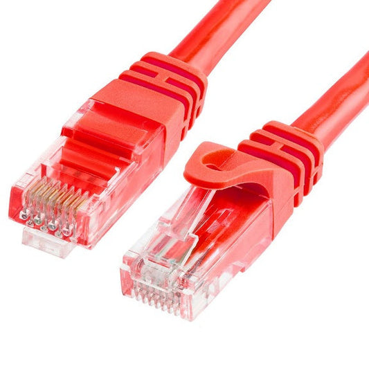 ASTROTEK CAT6 Cable 25cm/0.25m - Red Color Premium RJ45 Ethernet Network LAN UTP Patch Cord 26AWG-CCA PVC Jacket | Auzzi Store