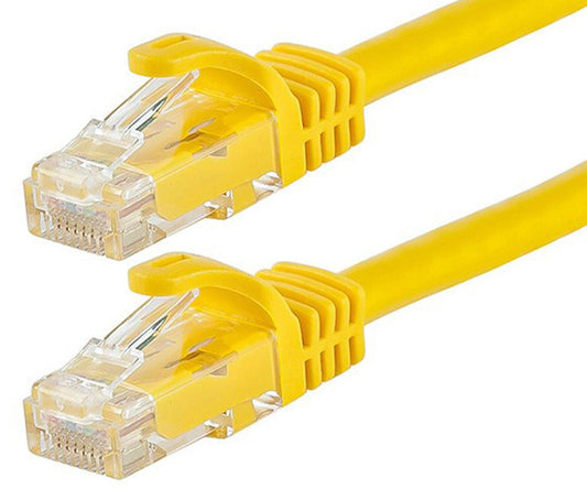 ASTROTEK CAT6 Cable 25cm/0.25m - Yellow Color Premium RJ45 Ethernet Network LAN UTP Patch Cord 26AWG-CCA PVC Jacket | Auzzi Store
