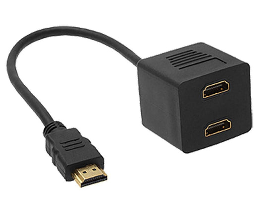ASTROTEK HDMI Splitter Cable 15cm - v1.4 Male to 2x Female Amplifier Duplicator Full HD 3D | Auzzi Store