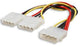 ASTROTEK Internal Power Molex Cable 20cm - 5.25' 4 pins Male to 2x 5.25' 4 pins Female 18AWG RoHS | Auzzi Store