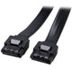 ASTROTEK SATA 3.0 Data Cable 30cm 7 pins Straight to 7 pins Straight with Latch Black Nylon Jacket 26AWG | Auzzi Store