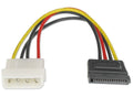 ASTROTEK SATA Power Cable 15cm 4 pins Male to 15 pins Female 18AWG RoHS LS