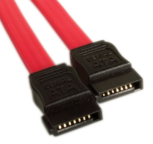 ASTROTEK Serial ATA SATA 2 Data Cable 50cm 7 pins to 7 pins Straight 26AWG Red CB8W-FC-5031 CB8W-FC-5075 | Auzzi Store