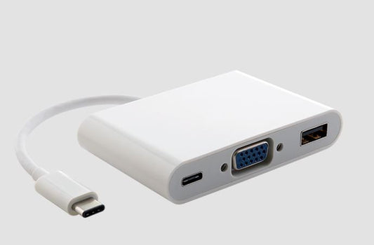 ASTROTEK Thunderbolt USB 3.1 Type C USB-C to VGA + USB + Card Reader | Auzzi Store