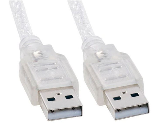 ASTROTEK USB 2.0 Cable 2m - Type A Male to Type A Male Transparent Colour RoHS CB8W-UC-2002AA | Auzzi Store