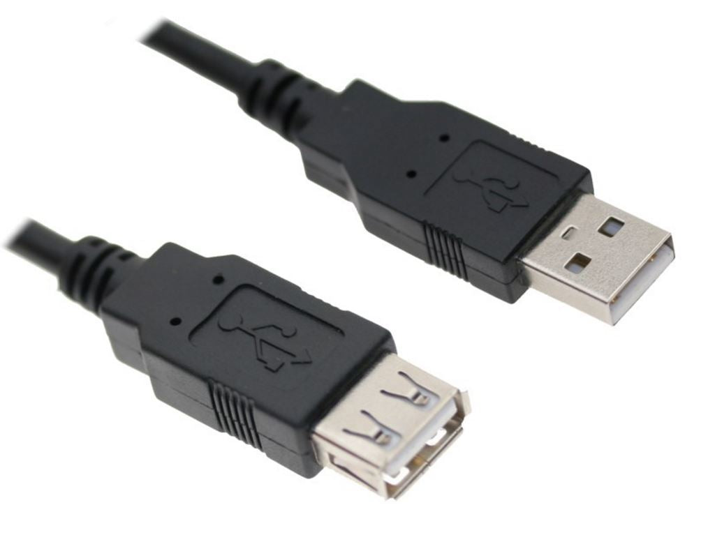 ASTROTEK USB 2.0 Extension Cable 2m - Type A Male to Type A Female Transparent Colour RoHS CBAT-USB2-AA-3M | Auzzi Store