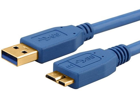 ASTROTEK USB 3.0 Cable 2m - Type A Male to Micro B Blue Colour | Auzzi Store