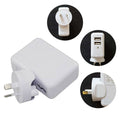 ASTROTEK USB Travel Wall Charger AU Power Adapter Plug 5V 2.1A 100V-240V 2 Ports White Colour