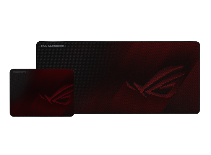 ASUS ROG SCABBARD II Gaming Mouse Pad, Medium 360x260mm + Extended 900x400mm Size, Water/Oil/Dust Respellent, Anti-Fray, Soft Cloth With Rubber Base | Auzzi Store