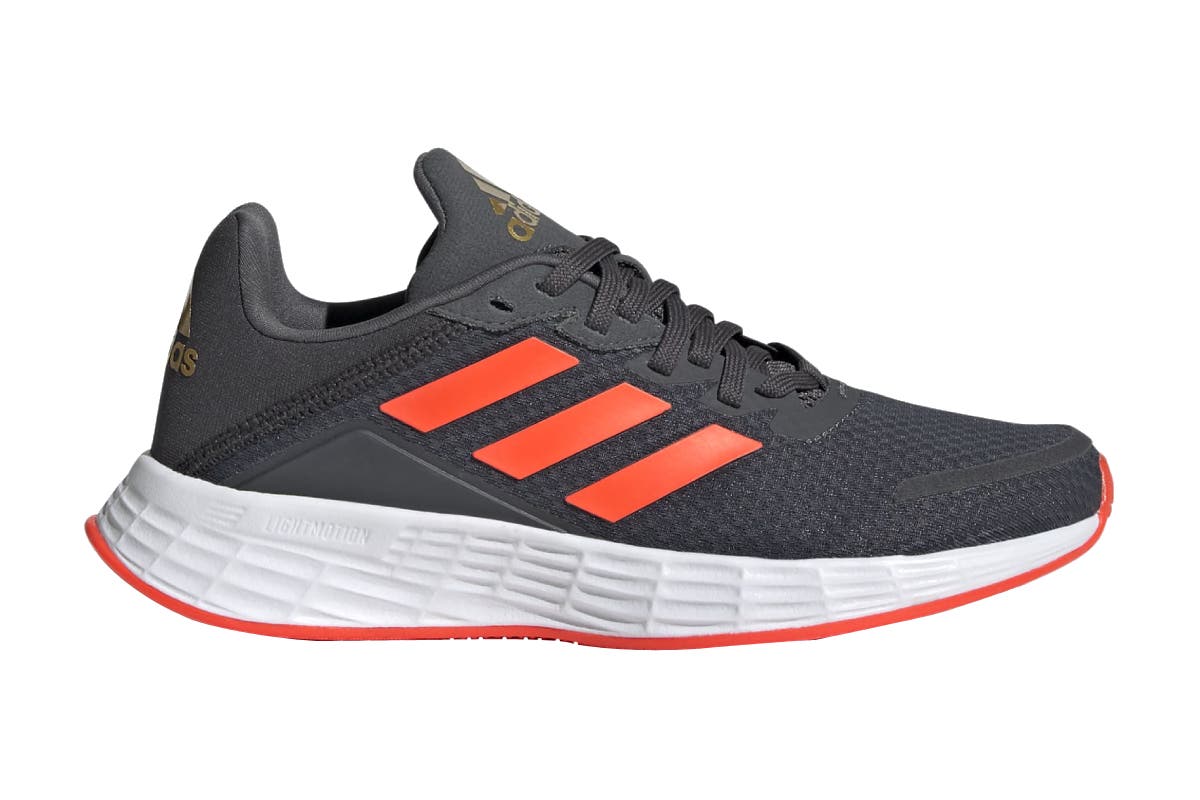 Adidas Boys' Duramo SL Running Shoes (Grey Six/Solar Red/Carbon) | Auzzi Store