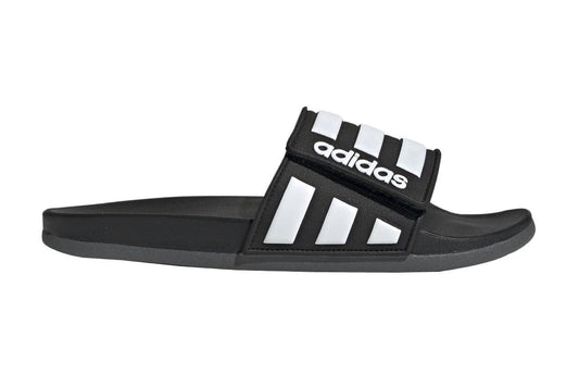 Adidas Men's Adilette Comfort Adj (Black/White/Grey) | Auzzi Store