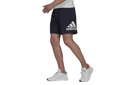 Adidas Men's Big Logo Jersey Shorts (Legend Ink/White/White) | Auzzi Store