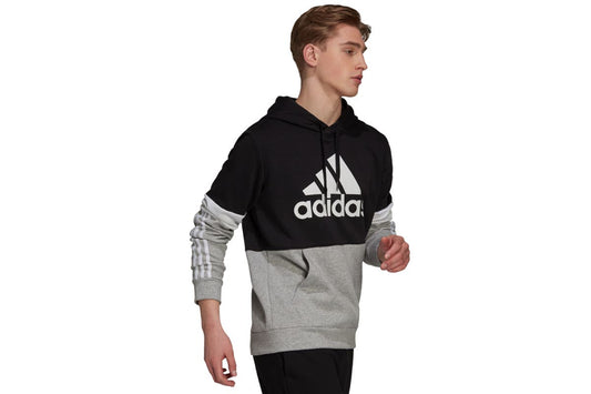 Adidas Men's Colourblock Hoodie (Black/White) | Auzzi Store