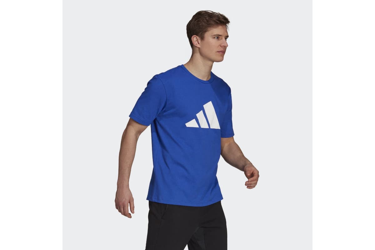 Adidas Men's Future Icons 3 Bar Tee (Bold Blue) | Auzzi Store