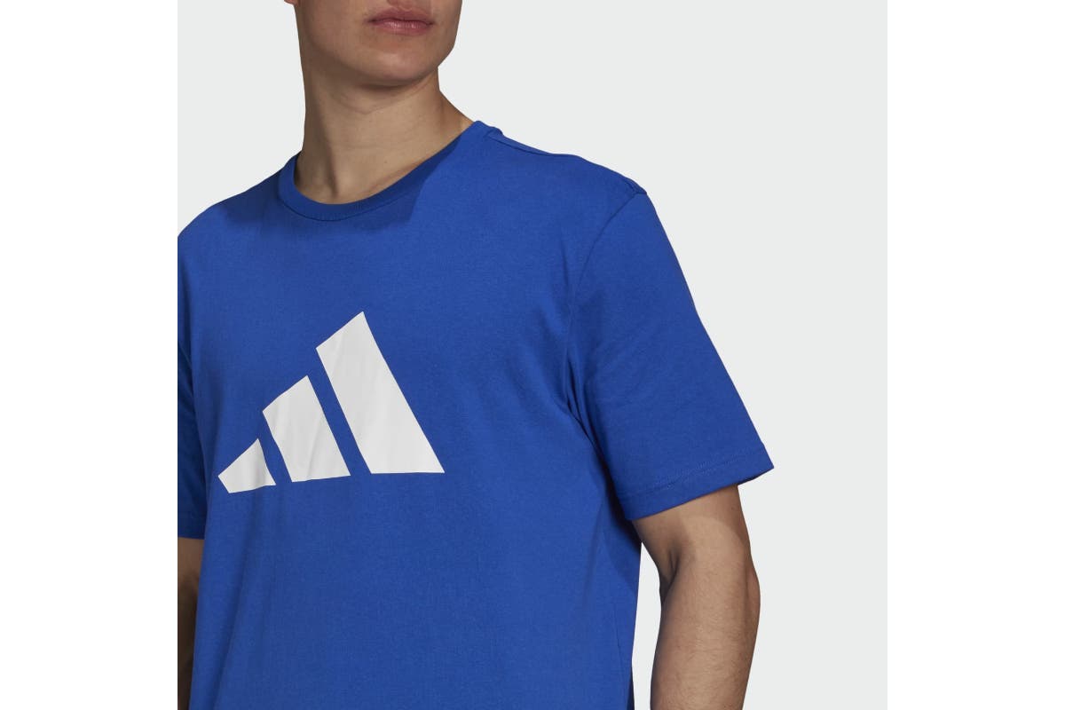 Adidas Men's Future Icons 3 Bar Tee (Bold Blue) | Auzzi Store