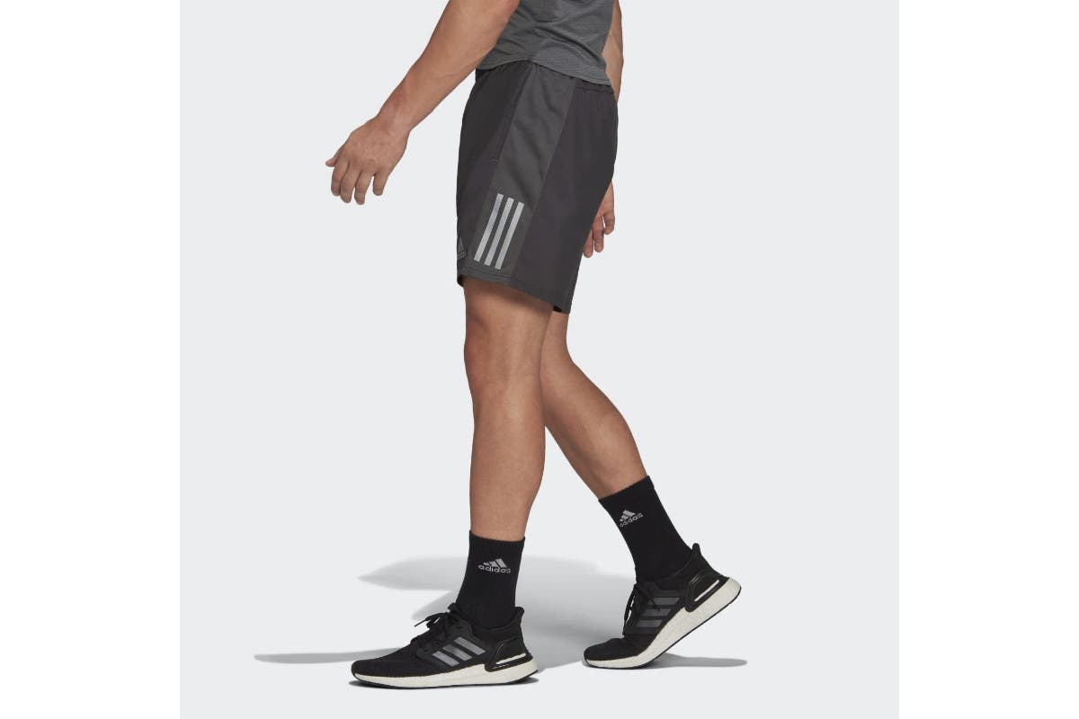 Adidas Men's Own the Run Short (Grey Six/Reflective Silver) | Auzzi Store