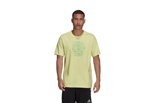 Adidas Men's Sig Graphic Tee (Pulse Yellow) | Auzzi Store