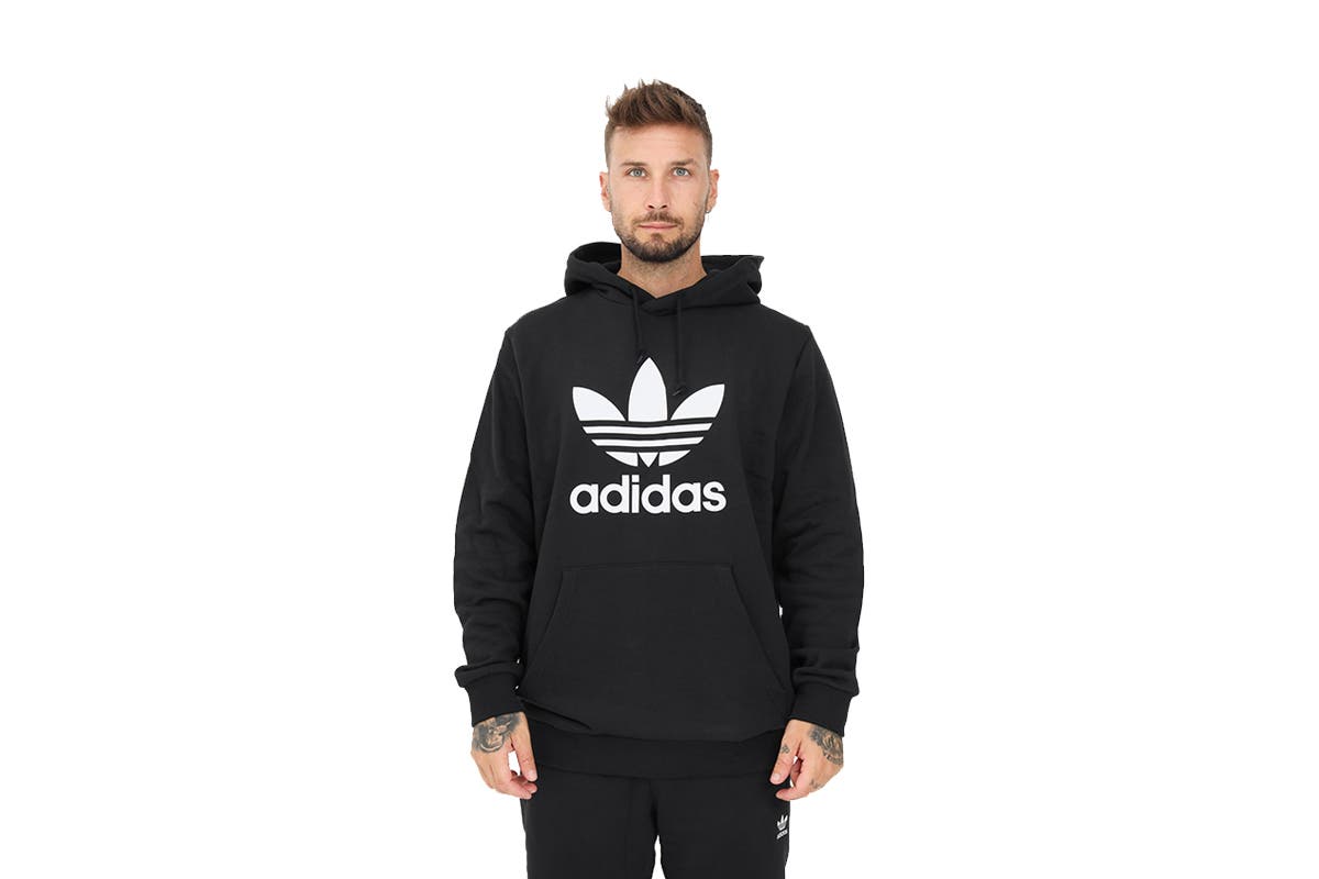 Adidas Men's Trefoil Hoodie (Black/White) | Auzzi Store