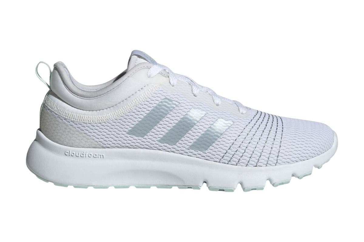 Adidas Women's Flex 2 Running Shoes (White/Vision Metallic/Dash Grey) | Auzzi Store