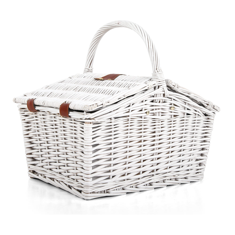 Alfresco 2 Person Picnic Basket Vintage Baskets Outdoor Insulated Blanket | Auzzi Store