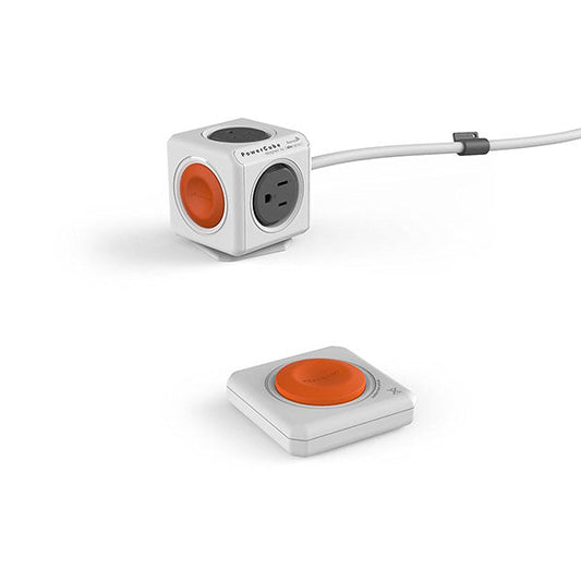 Allocacoc Powercube Extended Remote 4-Outlets + Remote control button | Auzzi Store