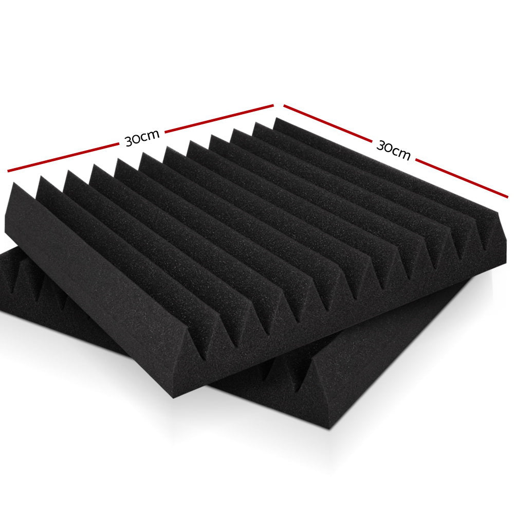 Alpha 20pcs Acoustic Foam Panels Tiles Studio Sound Absorbtion Wedge 30X30CM | Auzzi Store