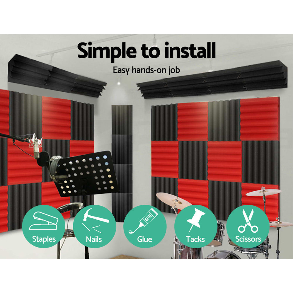 Alpha 20pcs Studio Acoustic Foam Corner Bass Trap Sound Absorption Treatment | Auzzi Store