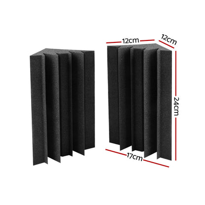 Alpha 40pcs Studio Acoustic Foam Corner Bass Trap Sound Absorption Treatment | Auzzi Store