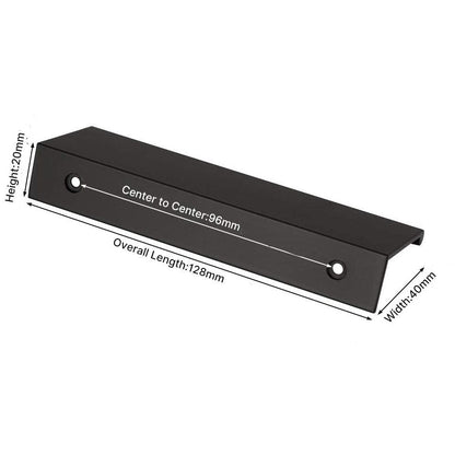 Aluminum Kitchen Cabinet Bar Handles  Drawer Handle Pull black hole to hole 96mm | Auzzi Store