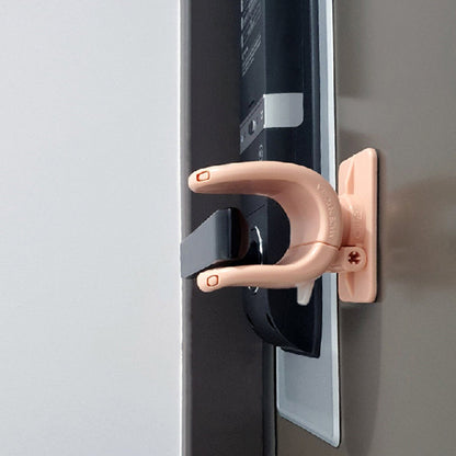 Appason 4X Apricot Pink Door Lever Lock Pet Child Proof Adhesive Handle Lock | Auzzi Store