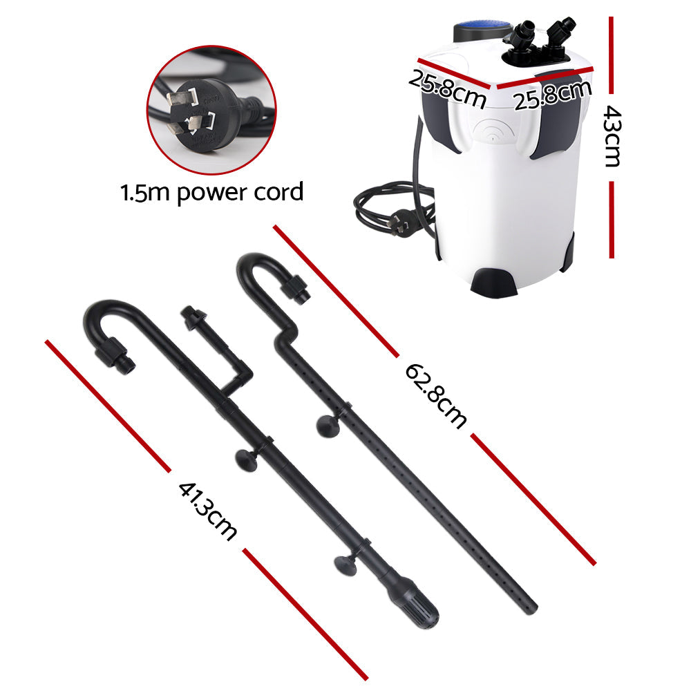 Giantz Aquarium Filter Fish Tank External Canister Water Pump 1850L/H – Auzzi Store
