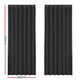 Artiss 2X Blockout Curtains Blackout Window Curtain Eyelet 240x230cm Black | Auzzi Store