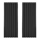 Artiss 2X Blockout Curtains Blackout Window Curtain Eyelet 240x230cm Black | Auzzi Store