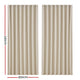 Artiss 2X Blockout Curtains Blackout Window Curtain Eyelet 300x230cm Beige | Auzzi Store