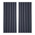 Artiss 2X Blockout Curtains Eyelet 300x230cm Charcoal