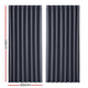 Artiss 2X Blockout Curtains Blackout Window Curtain Eyelet 300x230cm Charcoal | Auzzi Store