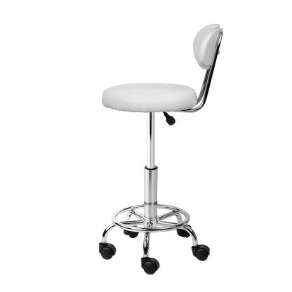 Artiss 2X Saddle Salon Stool Swivel Backrest Chair Barber Chair Hydraulic Lift | Auzzi Store