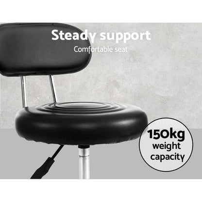 Artiss 2X Salon Stool Swivel Backrest Chair Barber Hairdressing Hydraulic Height | Auzzi Store