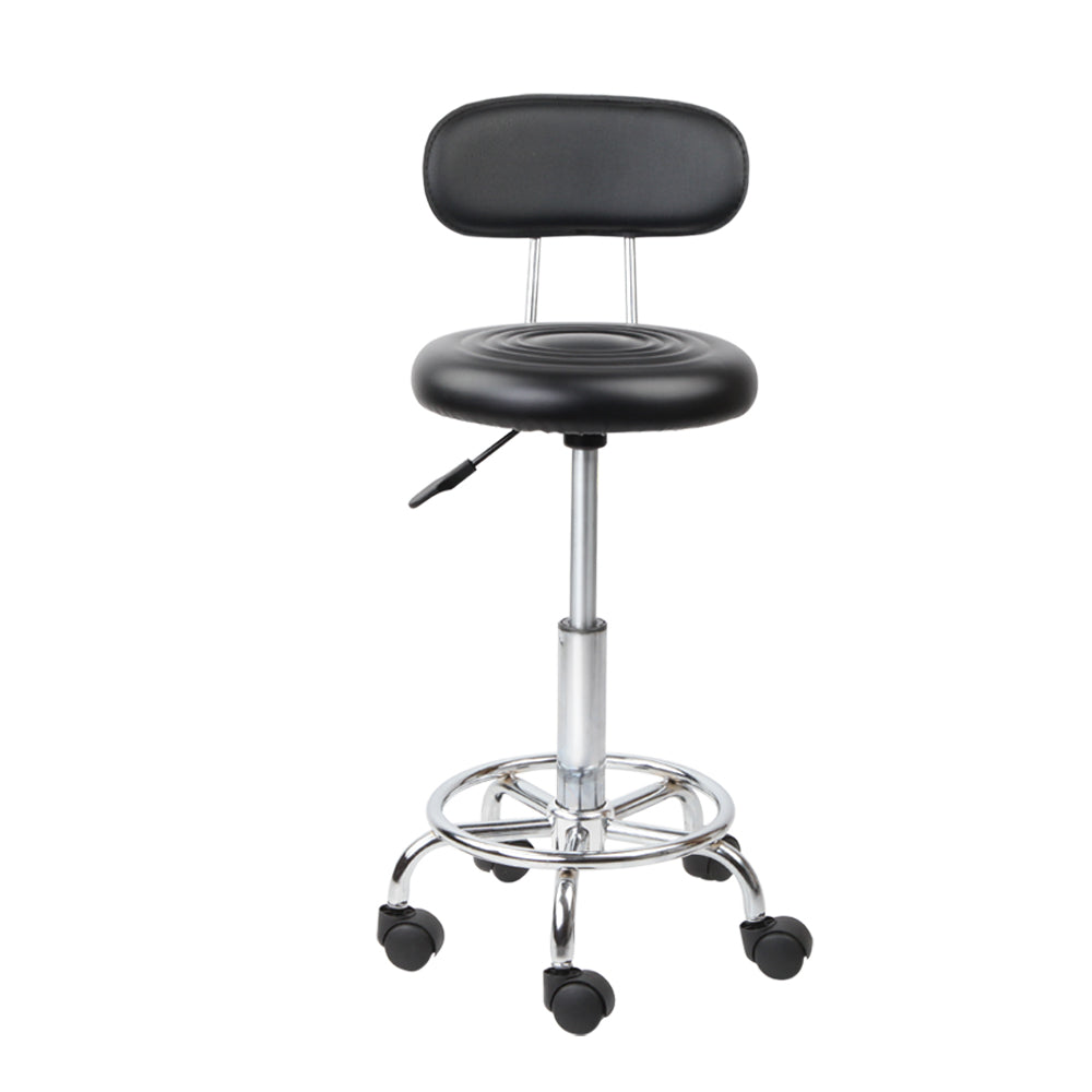 Artiss 2X Salon Stool Swivel Backrest Chair Barber Hairdressing Hydraulic Height | Auzzi Store