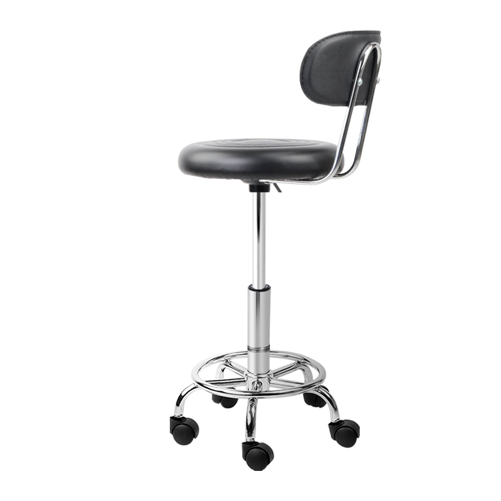 Artiss 2X Salon Stool Swivel Backrest Chair Barber Hairdressing Hydraulic Height | Auzzi Store